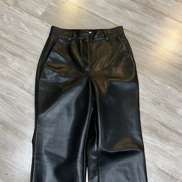 Babaton Command High Waisted Vegan Leather Pant Black - Picture 4 of 9